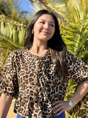 Mademoiselle Marcelle Léopard ?? | Tops, Blouses Et Chemises*Blouse Elba