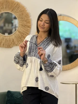 Mademoiselle Marcelle Tops, Blouses Et Chemises*Blouse Noélie