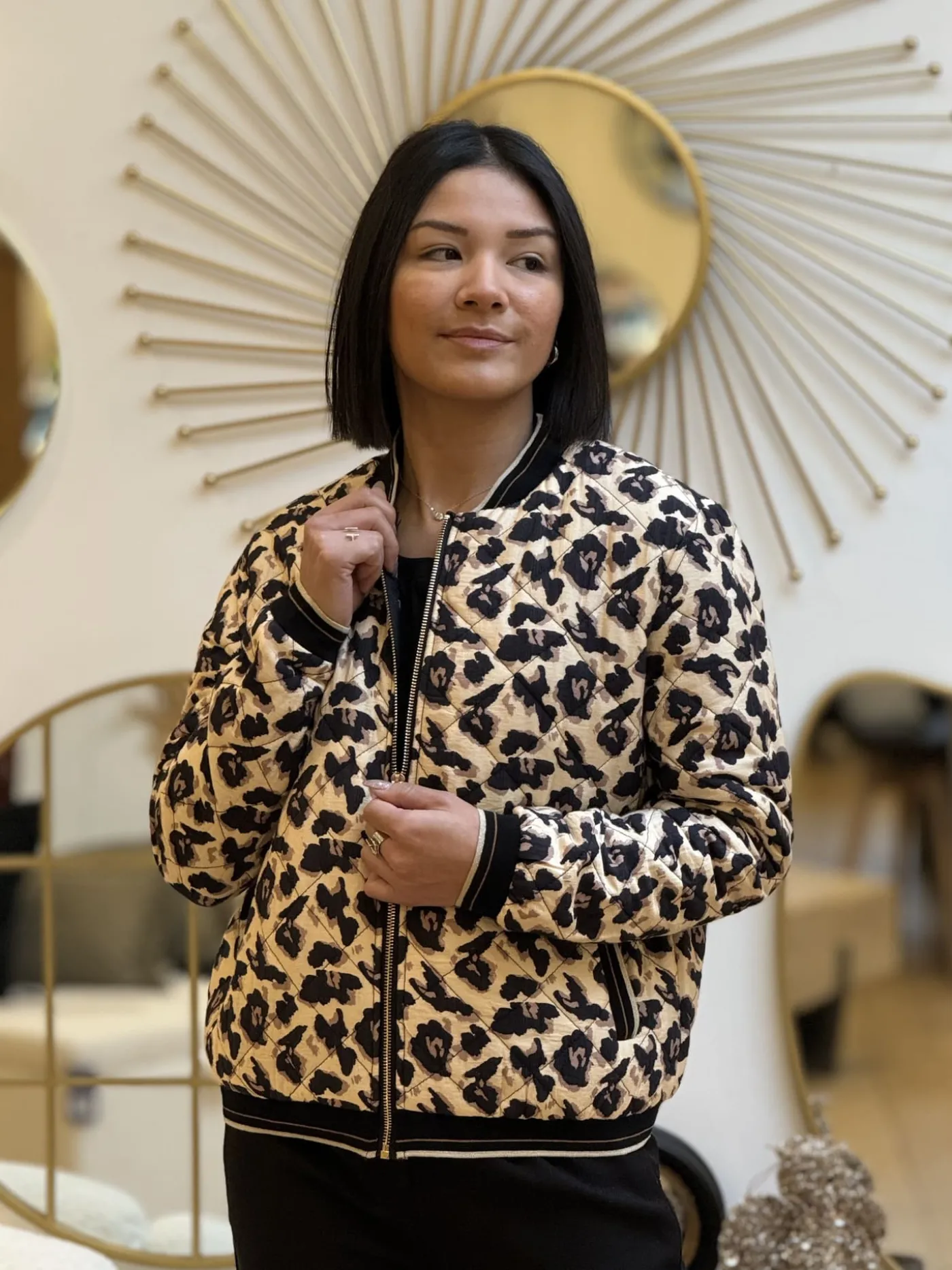 Mademoiselle Marcelle Léopard ?? | Vestes Et Manteaux*Bombers Valentine