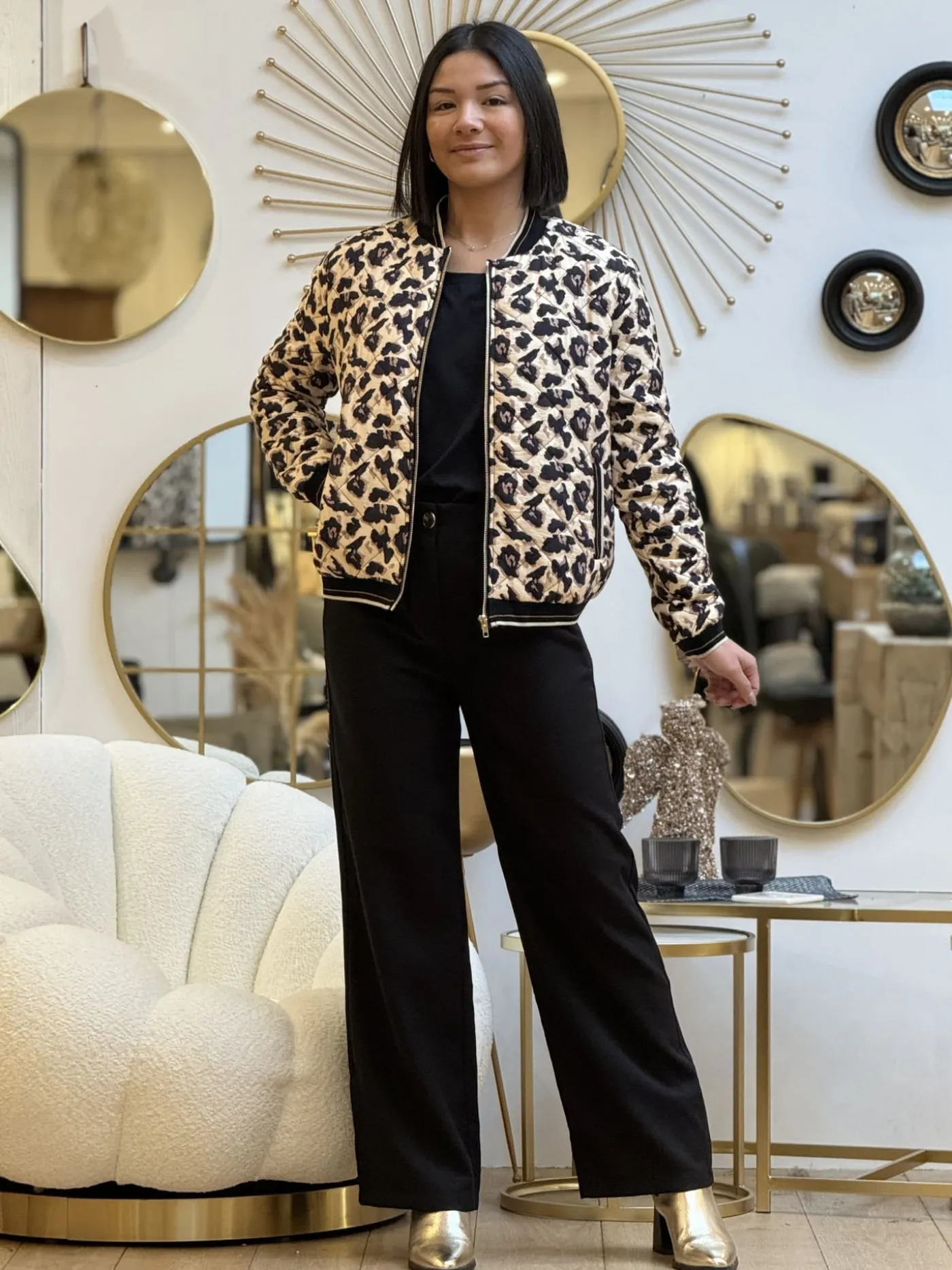 Mademoiselle Marcelle Léopard ?? | Vestes Et Manteaux*Bombers Valentine