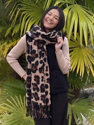 Mademoiselle Marcelle Accessoires Et Bijoux | Léopard ??*Écharpe Coline