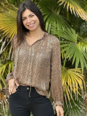 Mademoiselle Marcelle Léopard ?? | Tops, Blouses Et Chemises*Chemisier Alvine
