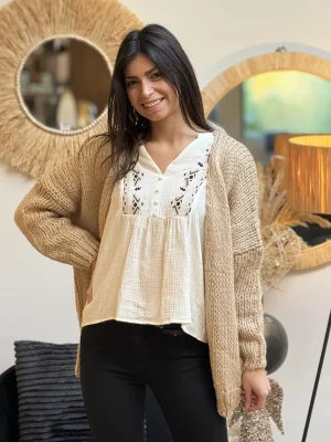 Mademoiselle Marcelle Gilets Et Pulls*Gilet Clarisse