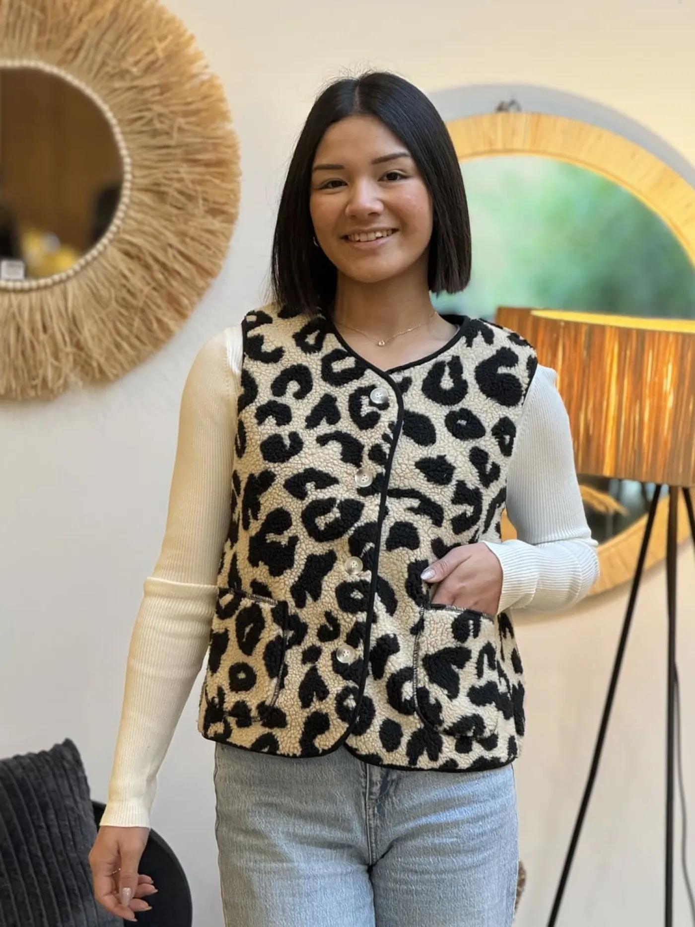 Mademoiselle Marcelle Curvy ❤️ | Léopard ??*Gilet Diamantine