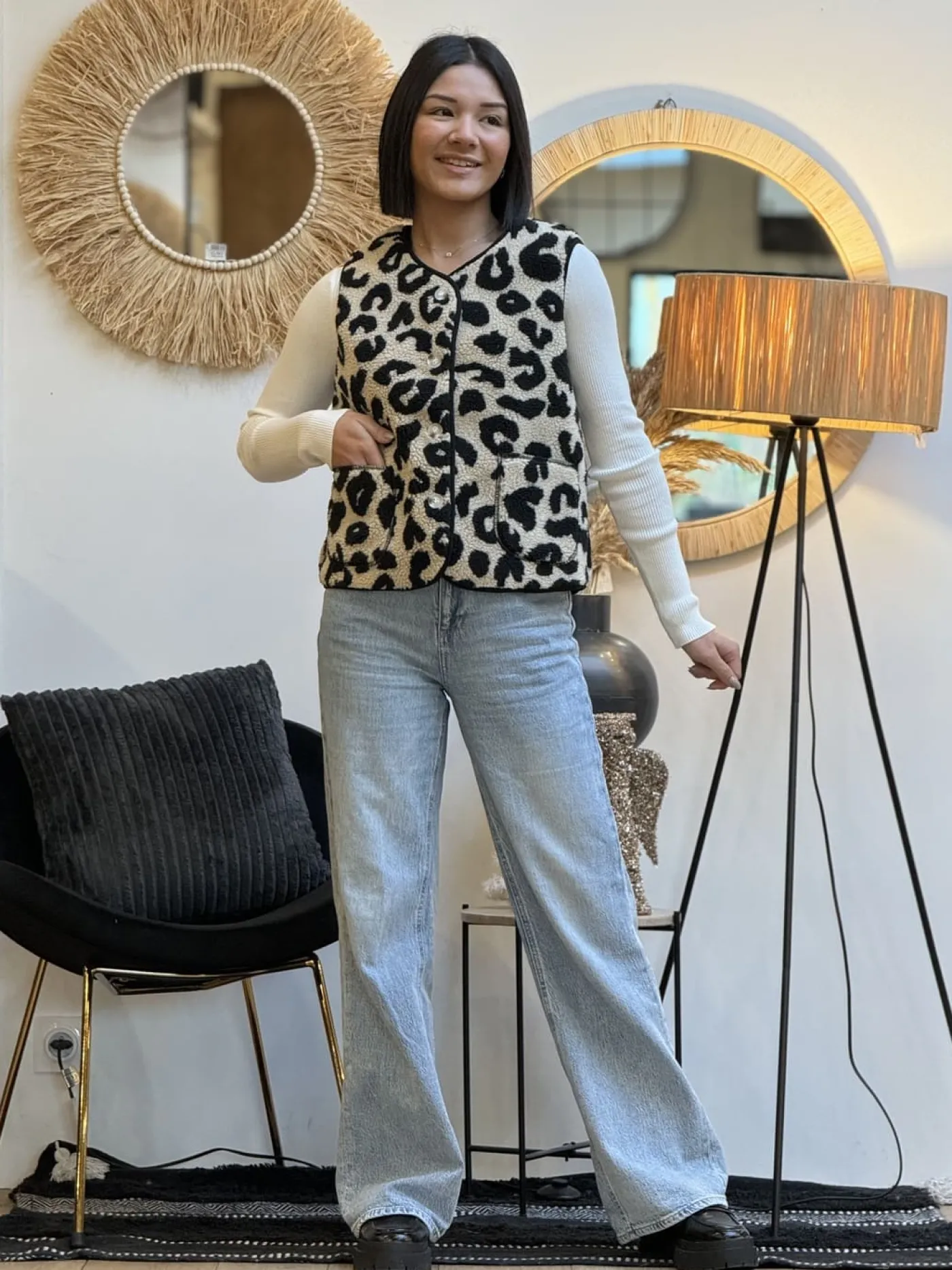 Mademoiselle Marcelle Curvy ❤️ | Léopard ??*Gilet Diamantine