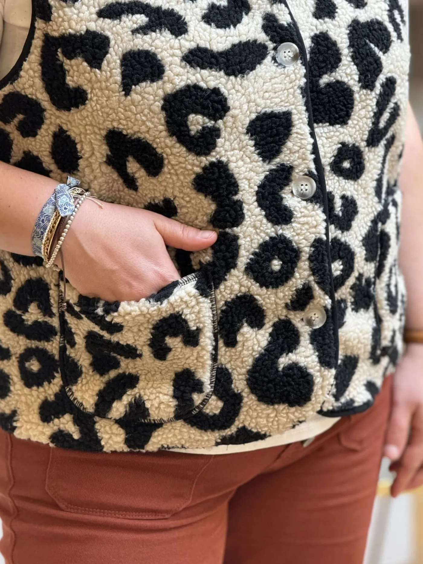 Mademoiselle Marcelle Curvy ❤️ | Léopard ??*Gilet Diamantine