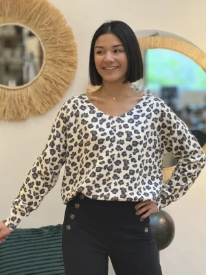 Mademoiselle Marcelle Léopard ?? | Gilets Et Pulls*Pull Anouk