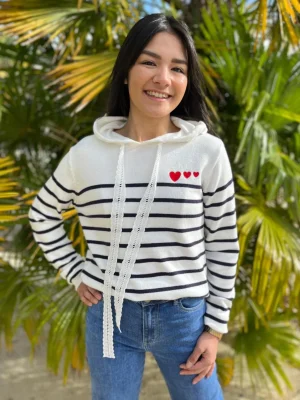 Mademoiselle Marcelle Gilets Et Pulls*Pull marinière Célicia