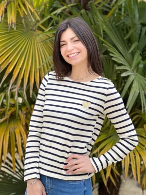 Mademoiselle Marcelle Gilets Et Pulls*Pull Marinière Coraline