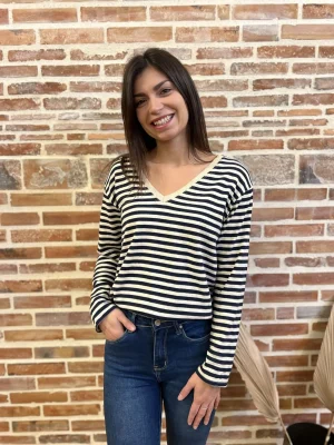 Mademoiselle Marcelle Gilets Et Pulls*Pull marinière Éline