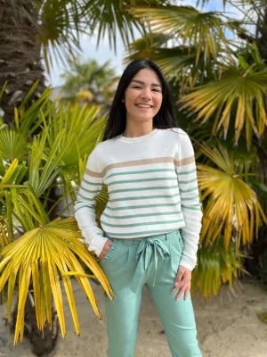 Mademoiselle Marcelle Gilets Et Pulls*Pull marinière Nydia